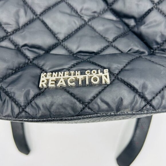 Kenneth Cole Reaction Women's Fold-Over Quilted Backpack Black - Picture 10 of 10